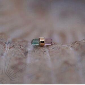 New Quetzalli Bound by Love threadless end w 🍉🍉🍉tourmaline in yellow gold 💛